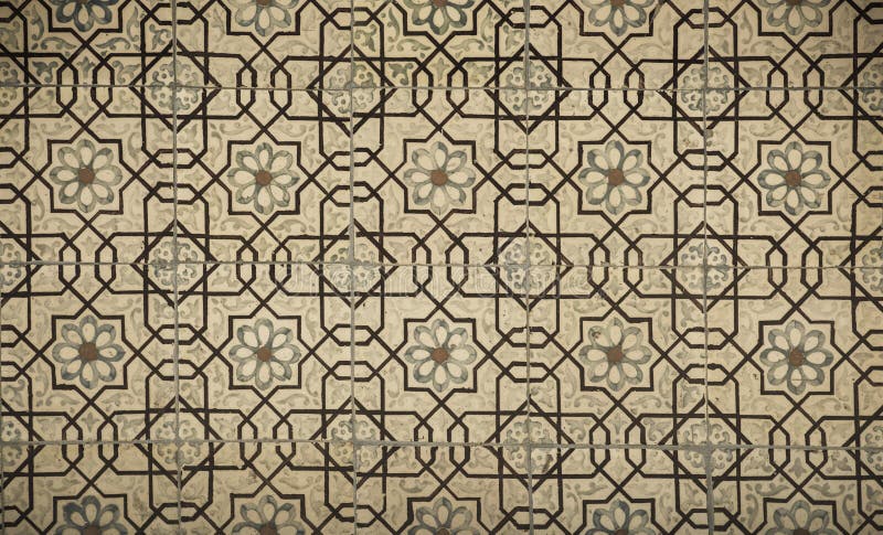 Vintage ceramic tiles background, perfect colorful pattern royalty free stock images