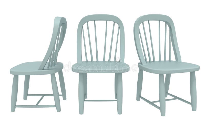 vintage wooden doll chair