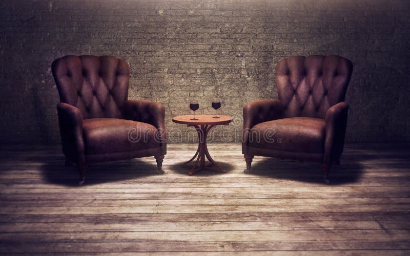 Vintage Chairs In An Old Room Stock Image Image of floor, rust 17165873