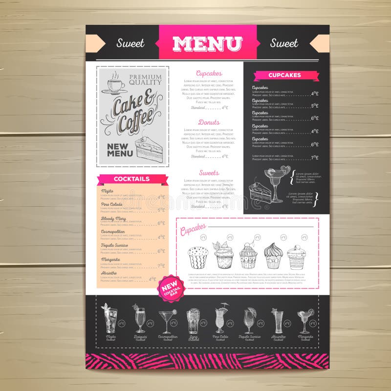 Mojito Recipe Drawn Chalk Stock Illustrations 90 Mojito Recipe Drawn