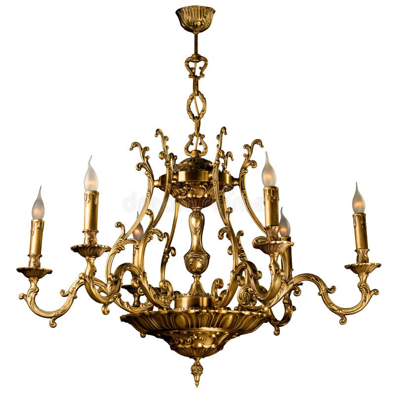 Vintage chandelier stock illustration