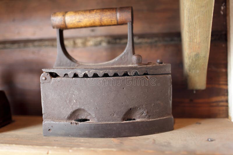 Vintage charcoal flat iron stock photo. Image of history 42275564