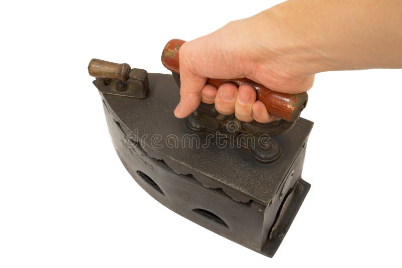 Vintage charcoal iron stock photo. Image of history, ancient 37678782