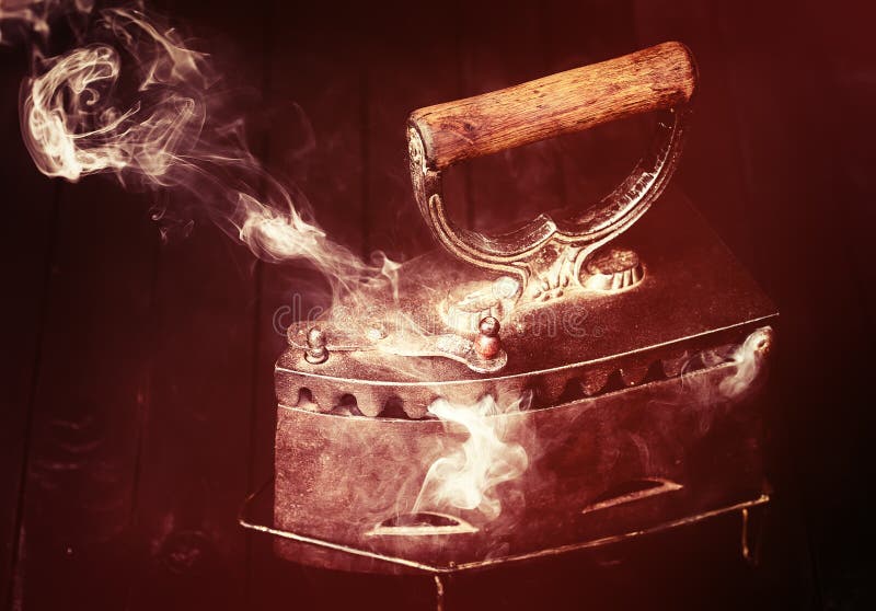 Vintage charcoal iron stock photo. Image of history, ancient 37678782