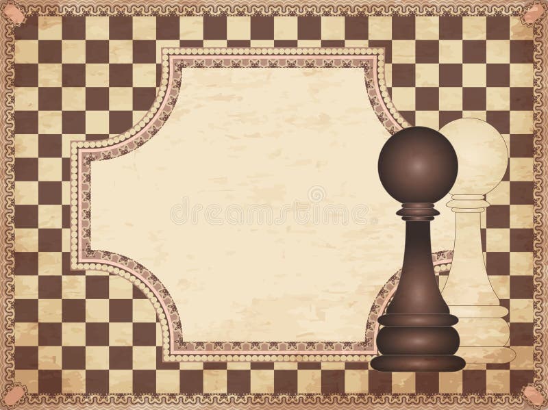 Chess Board Hand Drawing Vintage Style Black And White Clip Art Isolated On  White Background Stock Illustration - Download Image Now - iStock