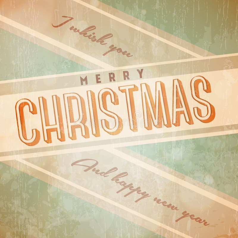 Handwritten Word Cloud Christmas Tree Greeting Card Design Stock Vector ...