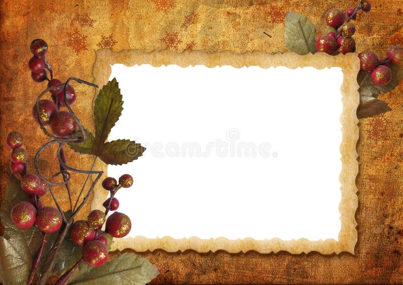 Vintage christmas frame