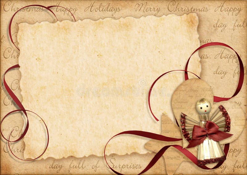 Vintage christmas gift, frame with place for your