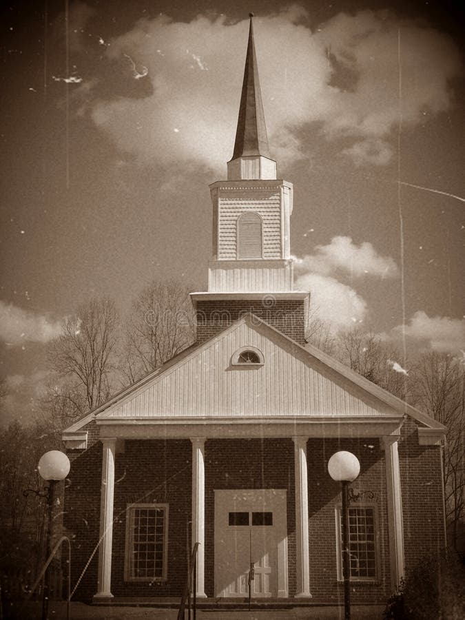 Vintage Church Picture. Image 4273318