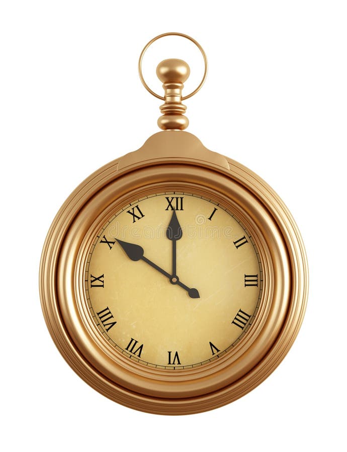 Vintage clock royalty free illustration