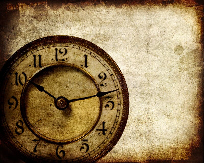 Vintage clock stock illustration