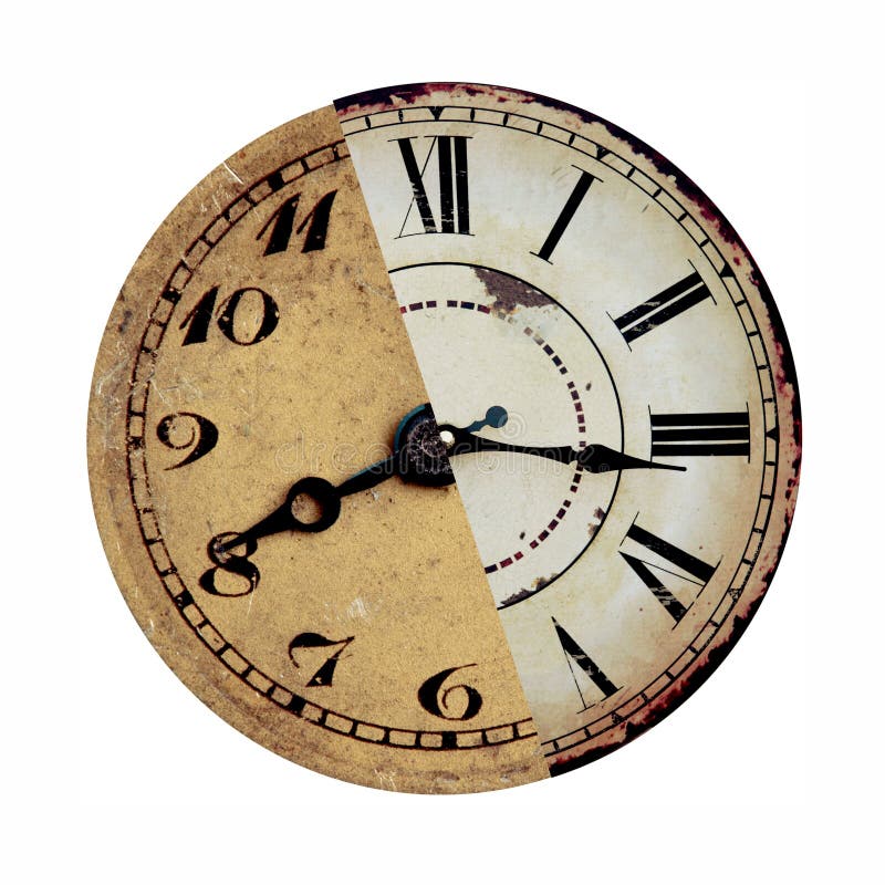 Vintage clock stock image. Image of number, business 38714749