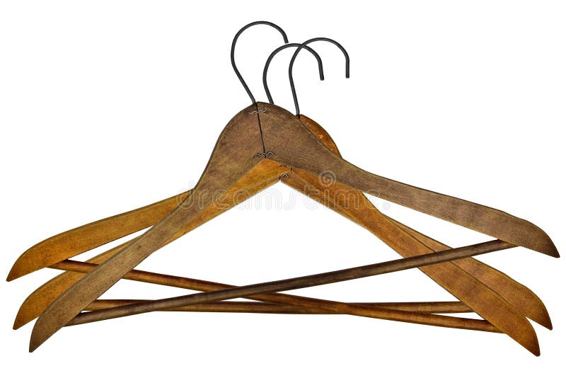 Vintage clothes hangers stock image. Image of used, object 7905105