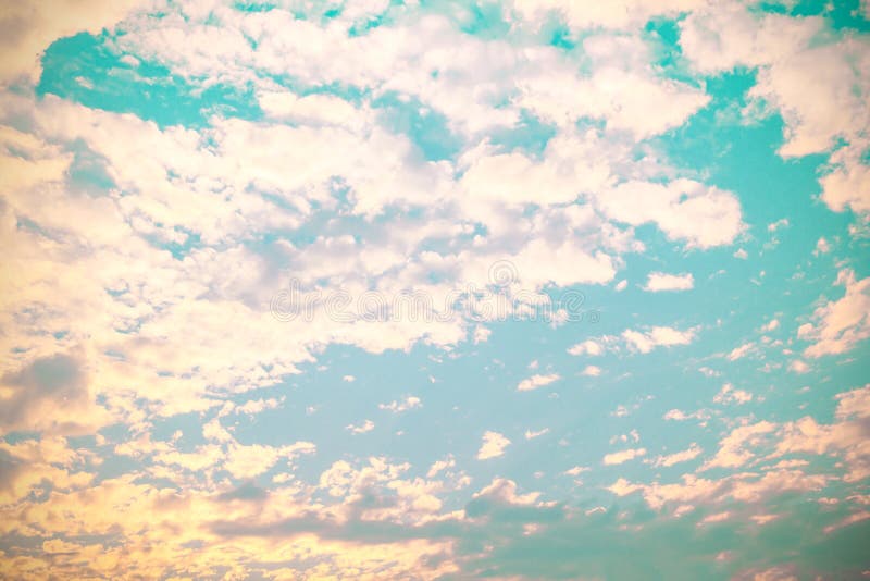 Vintage Cloud on Sky Background Stock Image Image of green, textured