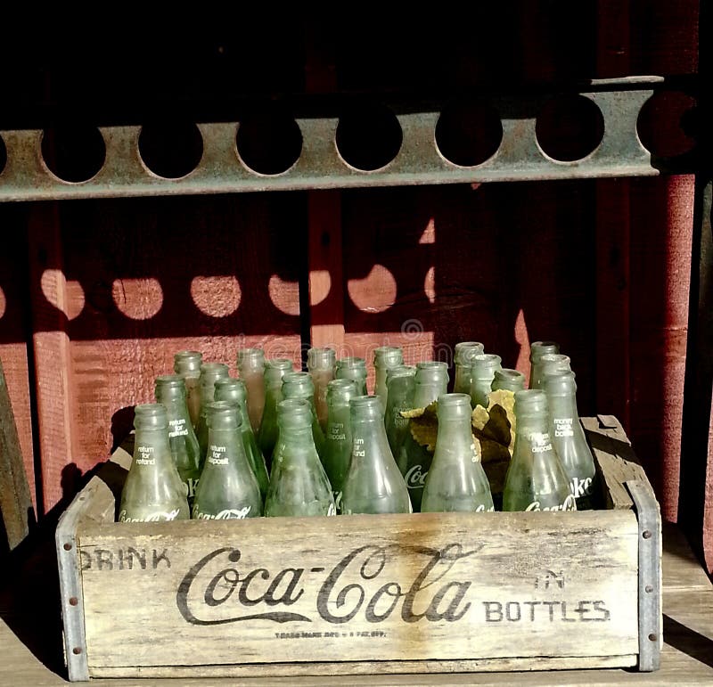 Crates wooden coke bottle Coca Cola