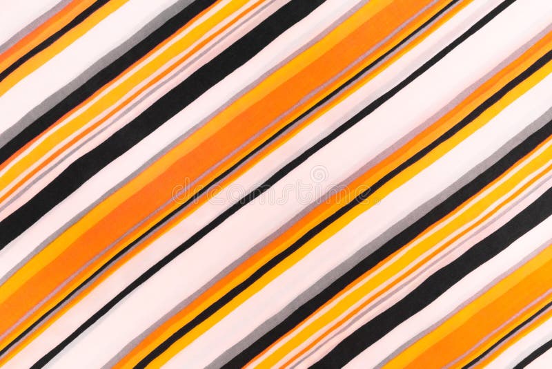 Vintage Colored Orange Fabric Abstract Line Pattern Stripe Textile