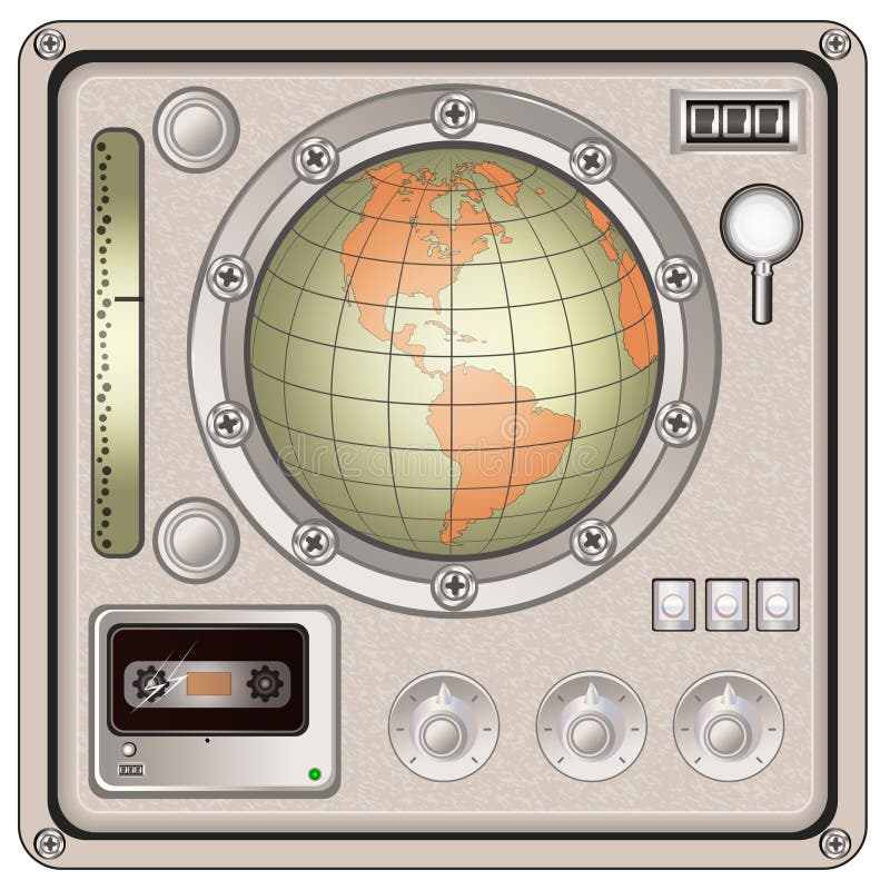 Vintage control panel icon royalty free illustration