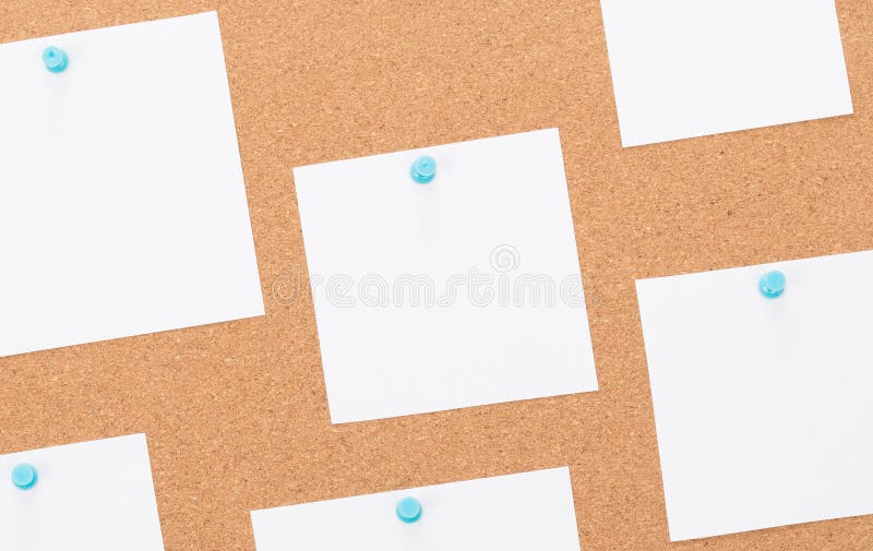 Vintage Cork Board with Note Paper Stock Image Image of bulletin