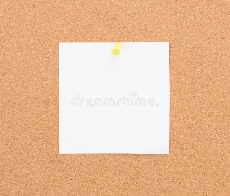 Vintage Cork Board with Note Paper Stock Photo Image of notice