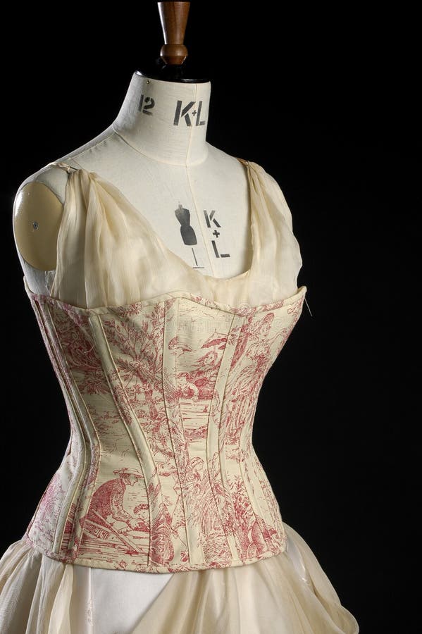 Vintage Corset And Dress On A Models Dummy Stock Image Image 1305729