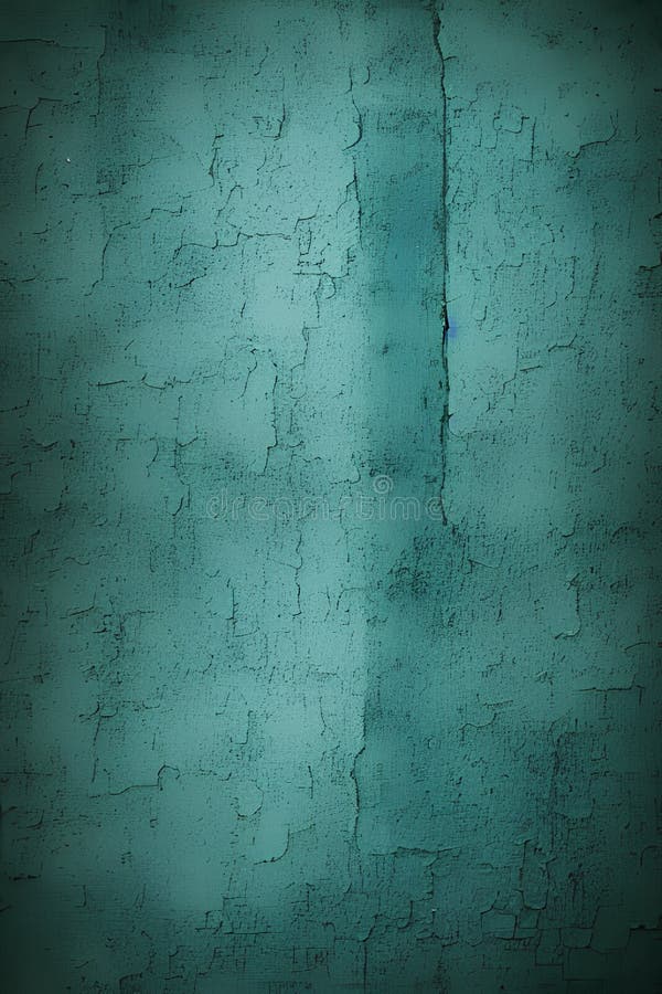 Vintage Cracked Green Wall. Background, Texture, Pattern. Generative AI