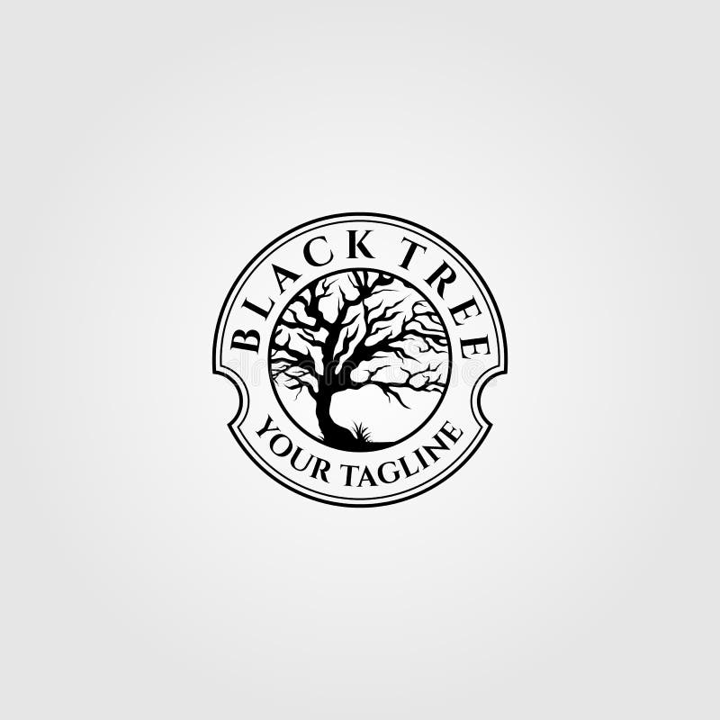 blank vintage circle logo