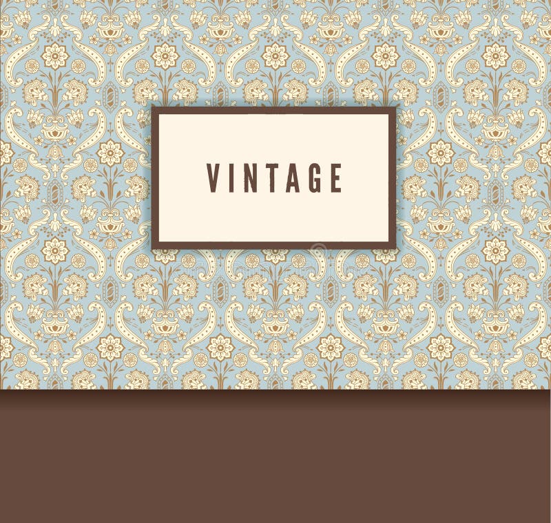 Vintage decorative card stock vector. Illustration of emerald 38581171