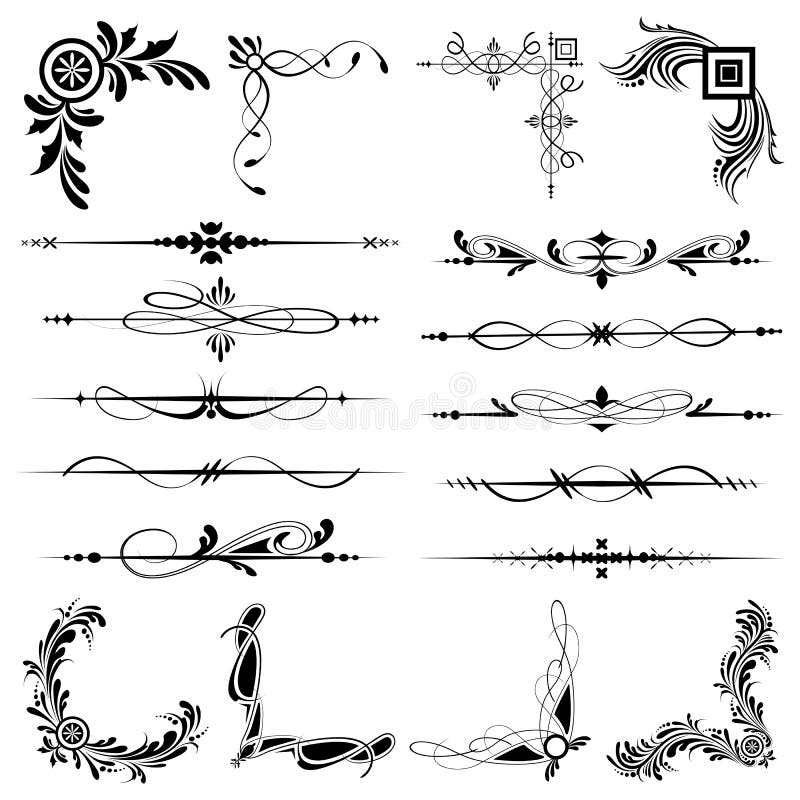 Vintage Design Elements stock illustration Vintage Design Elements stock illustration