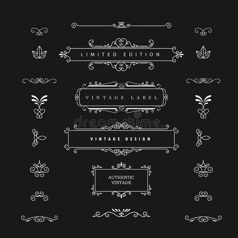 Vintage Design Vector Elements Flourishes