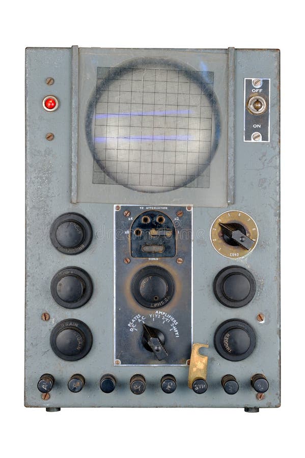 Vintage dual beam blue phosphor oscilloscope