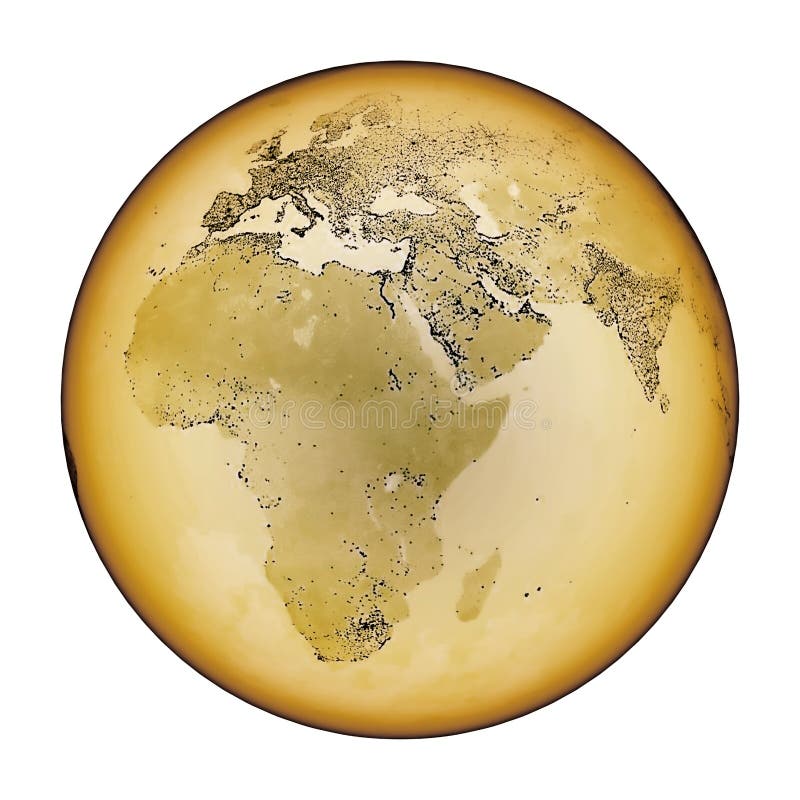 Vintage earth map royalty free illustration