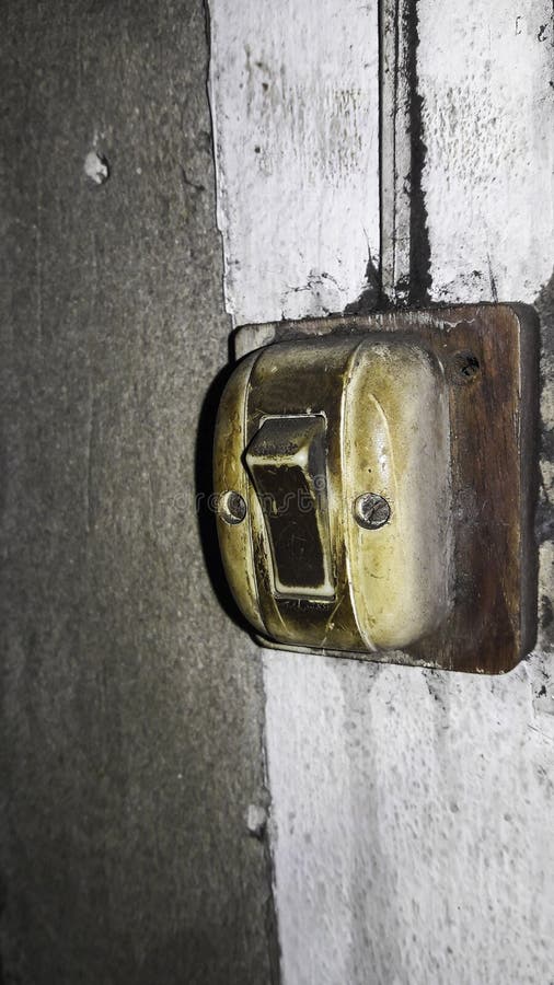 Vintage electric switch stock image. Image of industrial 114774823