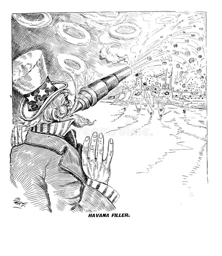 Spanish-American War. Illustration on Spanish-American War. Vintage engraving on a Spanish-American War theme. Old illustration. Old image stock photos Spanish-American War. Illustration on Spanish-American War. Vintage engraving on a Spanish-American War theme. Old illustration. Old image stock photos