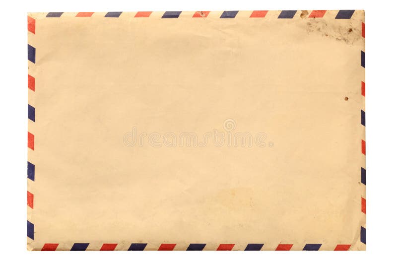 Vintage envelope isolated on white