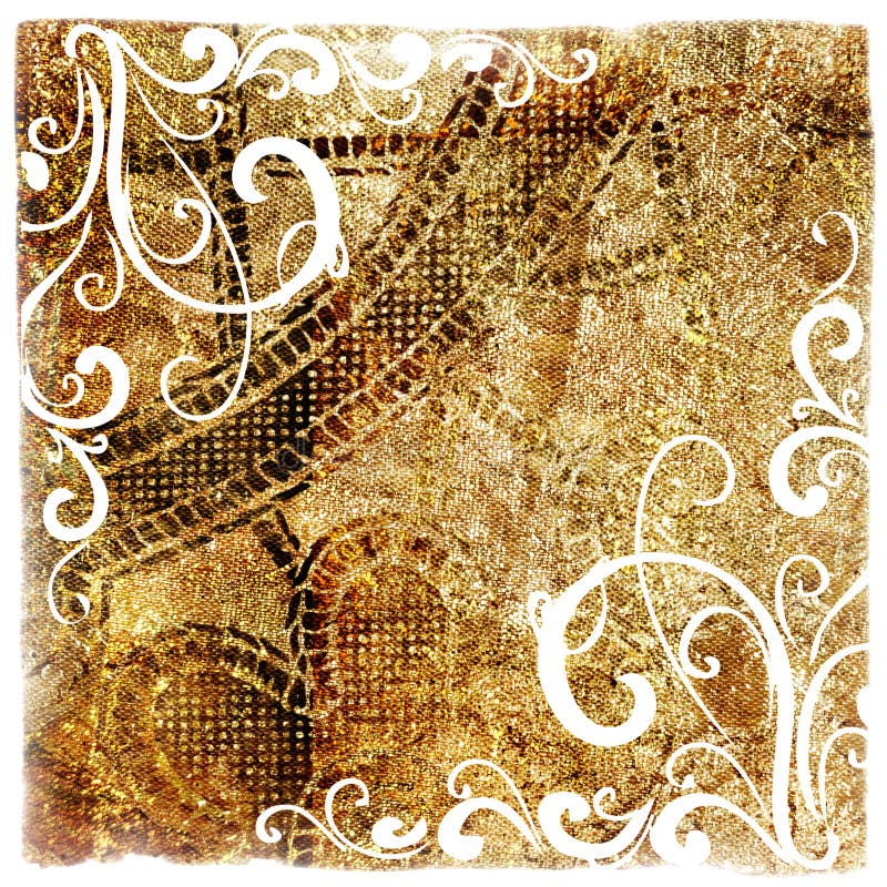 Vintage fabrics royalty free illustration
