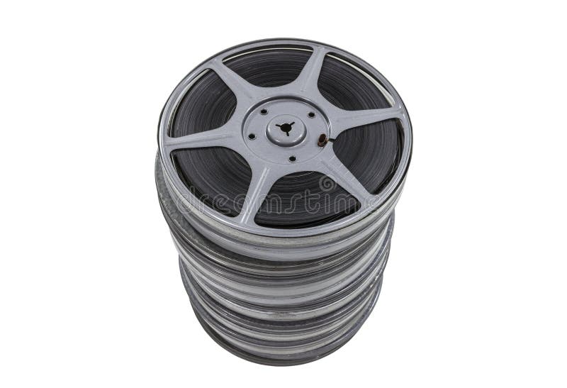 Vintage Movie Reel Film Cans Stacked Stock Photo 151739663