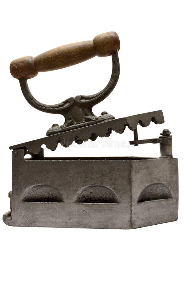 Vintage Flat Iron w/ Path stock photo. Image of aged, history 549752