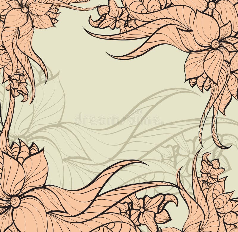 Vintage floral background