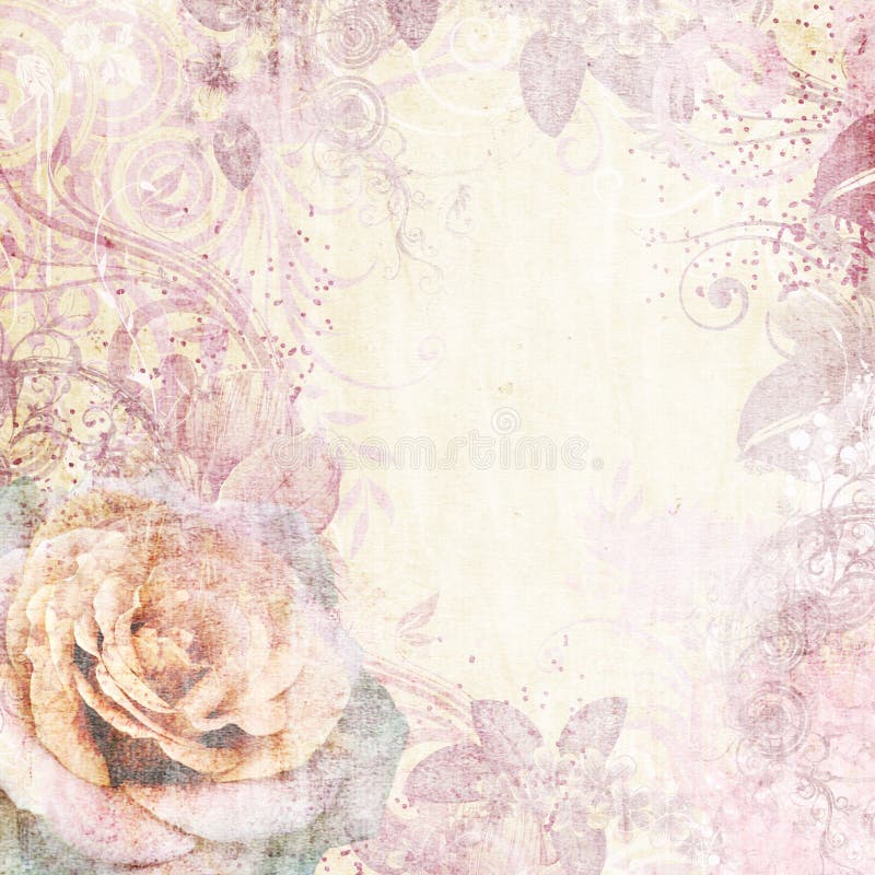 Vintage floral background