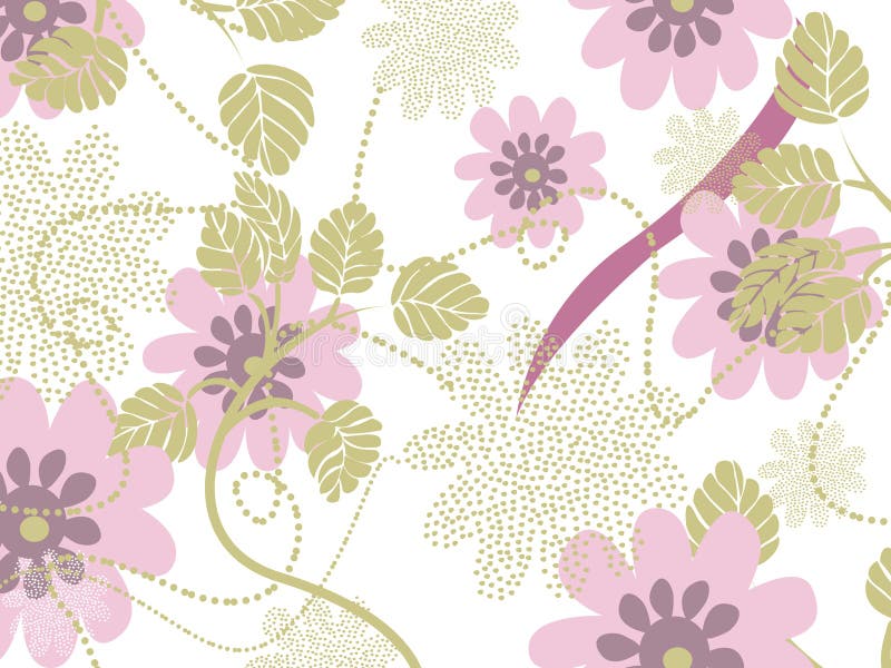 Vintage floral background