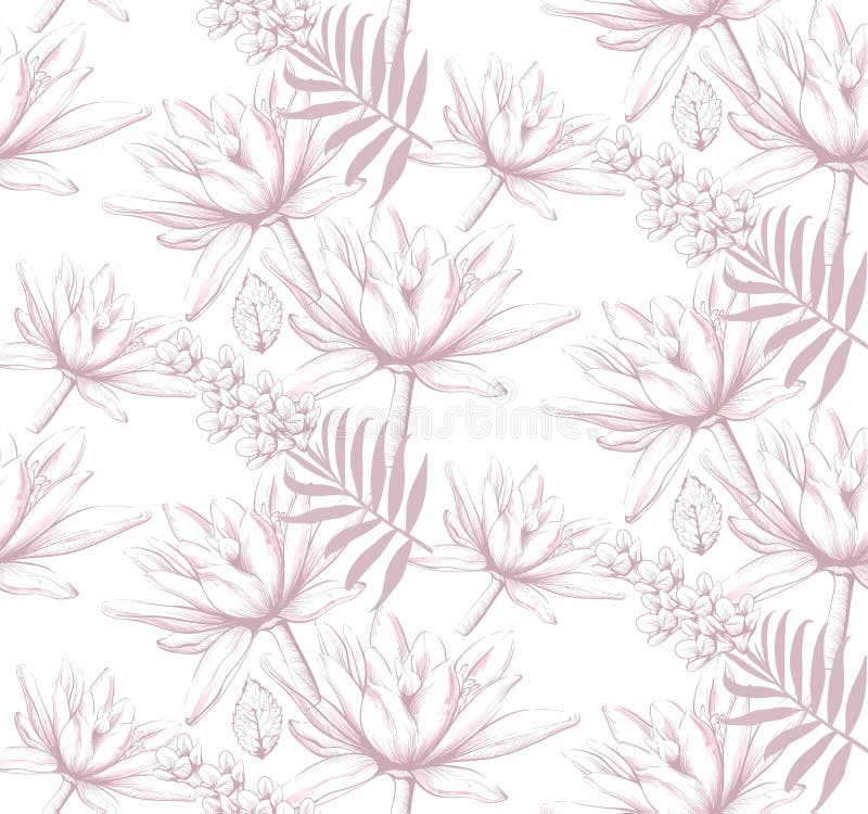 Vintage Floral Pattern Texture Line Art Beautiful Background Hand Drawing Graphic Styles Stock Vector Illustration Of Decorative Decoration 101290088