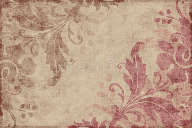 Vintage floral Scrapbook Background