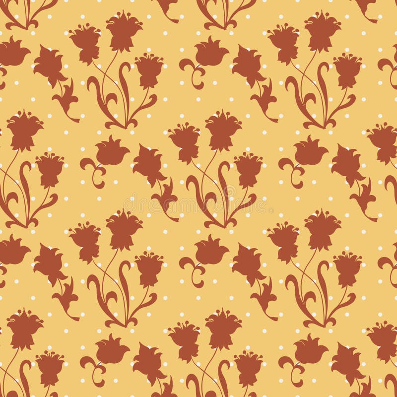 Vintage floral seamless pattern. stock illustration