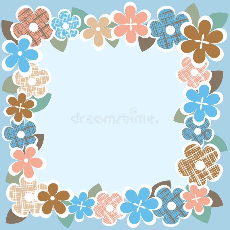 Vintage flower border stock illustration Vintage flower border stock illustration