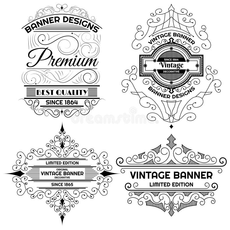 Vintage Flyer Background Design Template Stock Vector - Illustration of ...