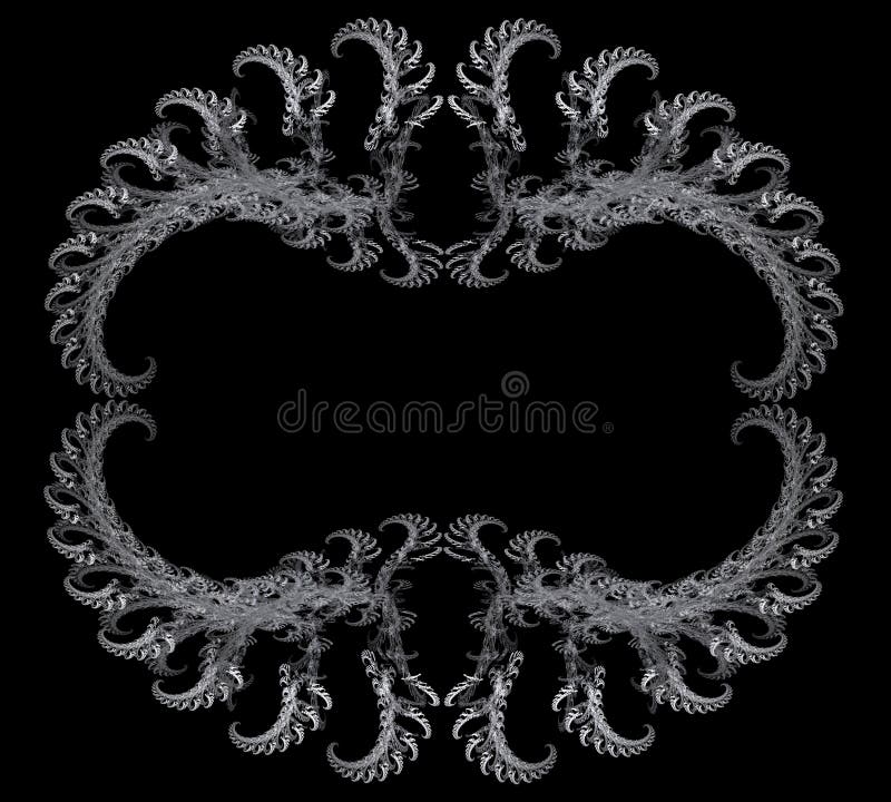 VIntage Fractal Frame royalty free illustration