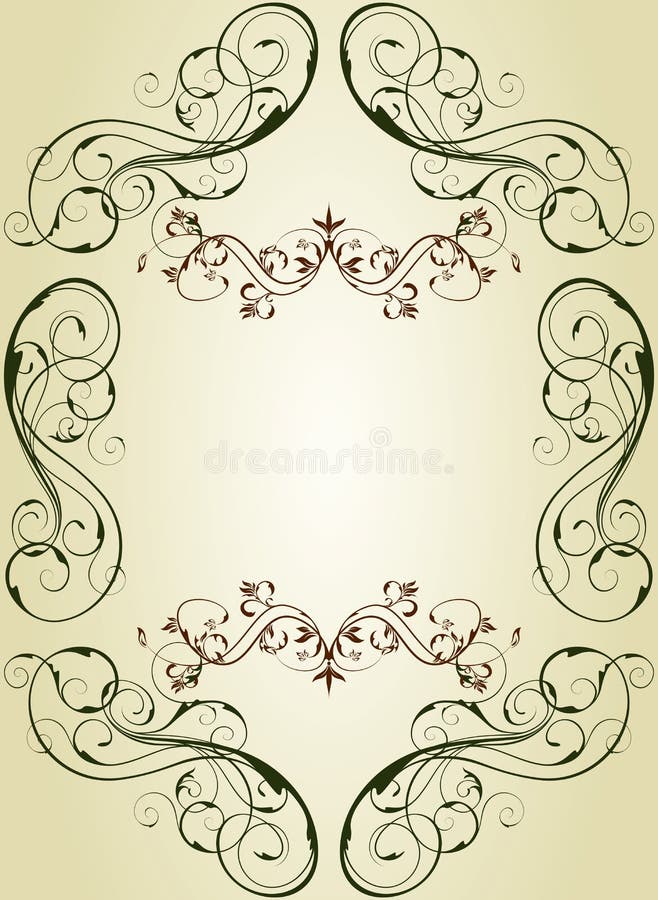 Vintage frame vector illustration