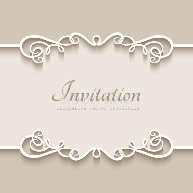 Vintage paper border collection Royalty Free Vector Image