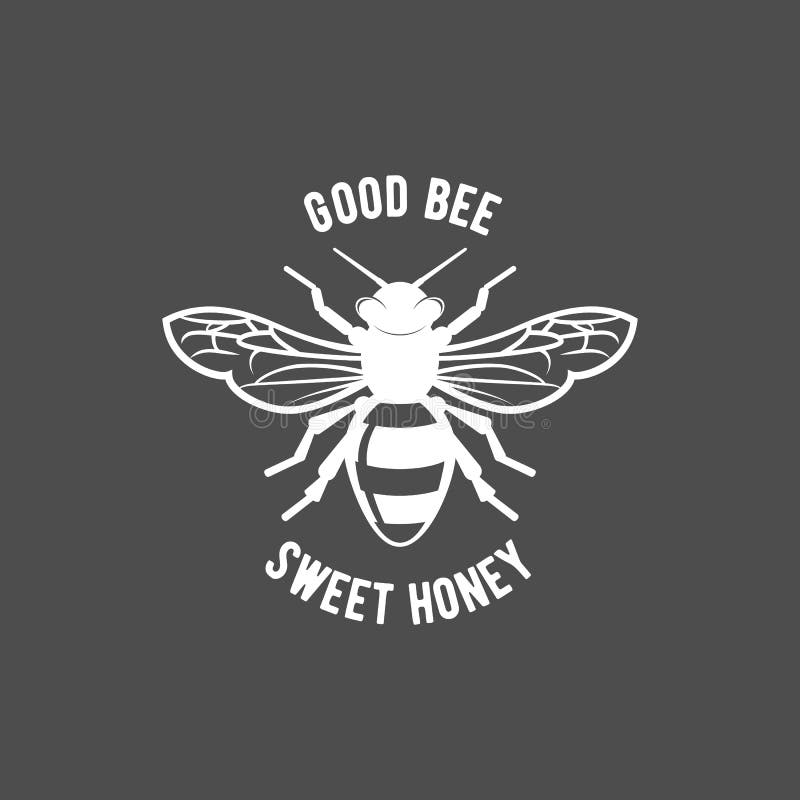 Vintage frame with Honey label royalty free illustration