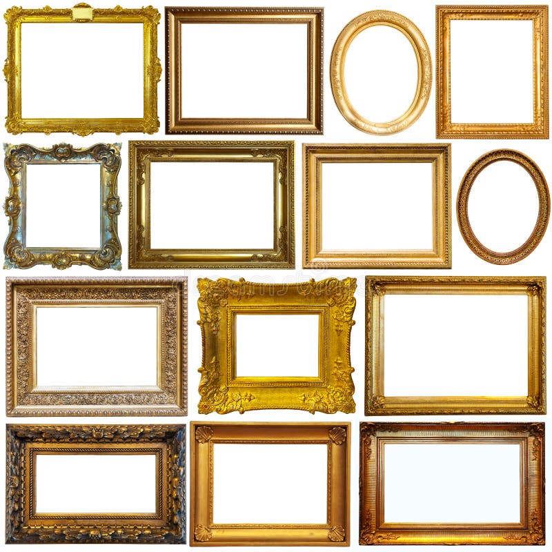 Vintage art frames stock photo. Image of design, empty 16525464